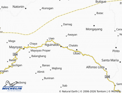 Mappa MICHELIN Aguinaldo - ViaMichelin