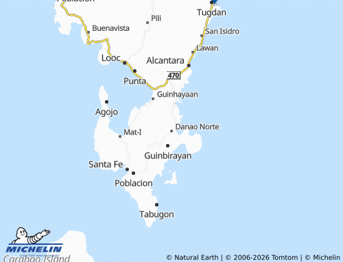 MICHELIN Danao Norte map - ViaMichelin