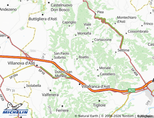 Mappa MICHELIN Roatto - ViaMichelin