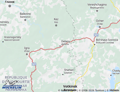 MICHELIN-Landkarte Debjosski Rajon - ViaMichelin