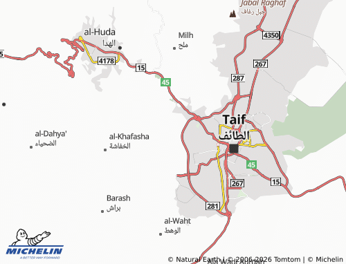 Carte MICHELIN al-Tahliyah - ViaMichelin