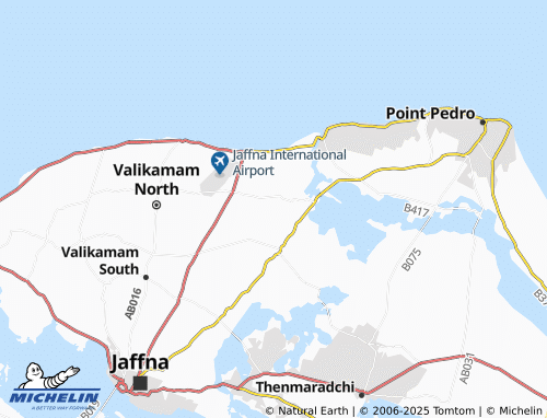 MICHELIN Achchuveli West map - ViaMichelin
