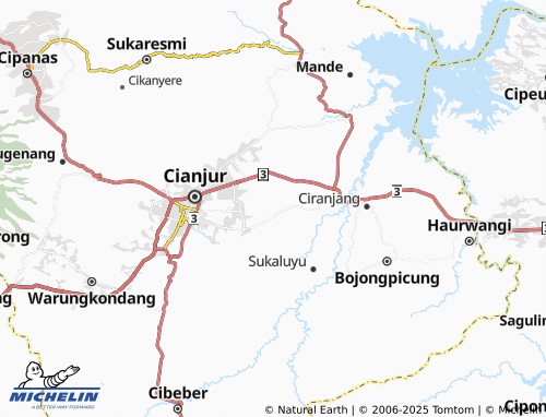 MICHELIN Sukasari map - ViaMichelin