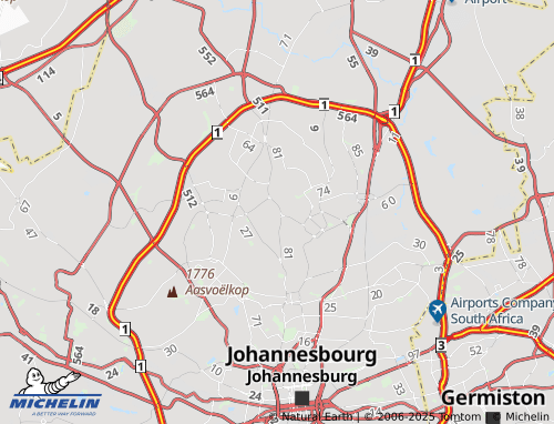 MICHELIN Hurlingham Gardens map - ViaMichelin