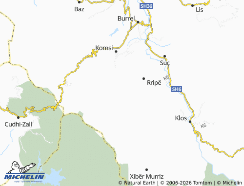Mappa MICHELIN Gurrë e Vogël - ViaMichelin