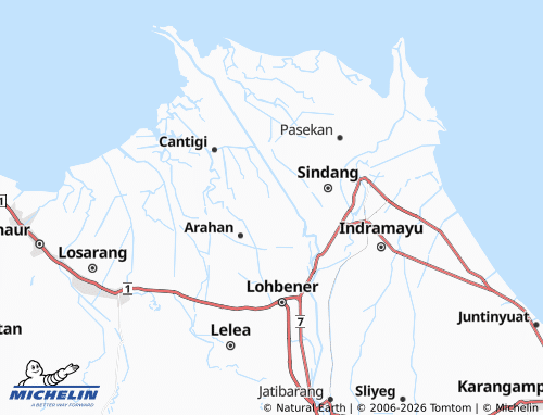 Carte MICHELIN Panyingkiran Kidul - ViaMichelin