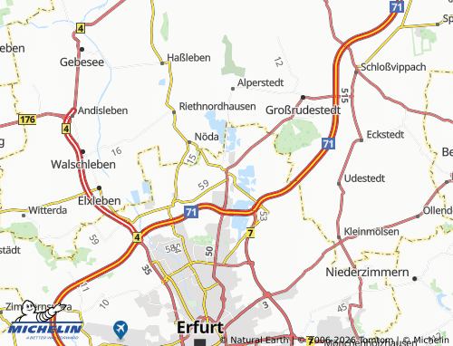 MICHELIN Stotternheim map - ViaMichelin