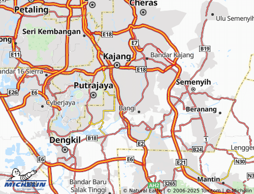 MICHELIN Seksyen 16 Bandar Baru Bangi map - ViaMichelin