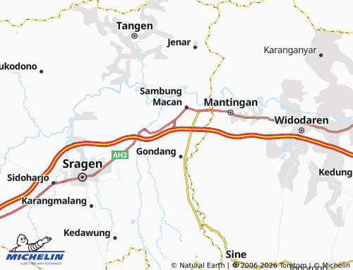 Mapa MICHELIN Banyuurip - ViaMichelin