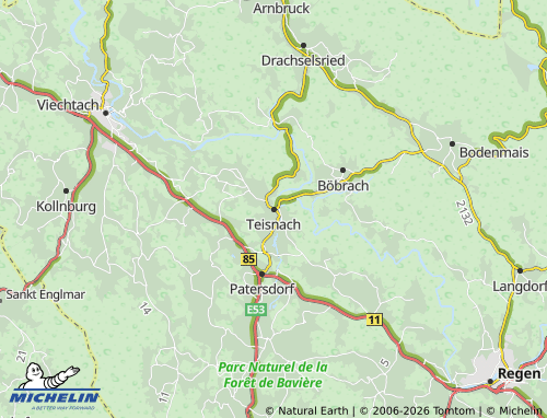 Mappa MICHELIN Teisnach - ViaMichelin