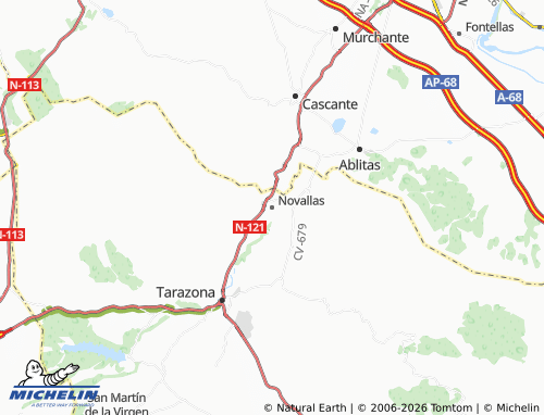 Mappa MICHELIN Novallas - ViaMichelin
