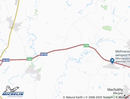 MICHELIN Tsyhanske map - ViaMichelin