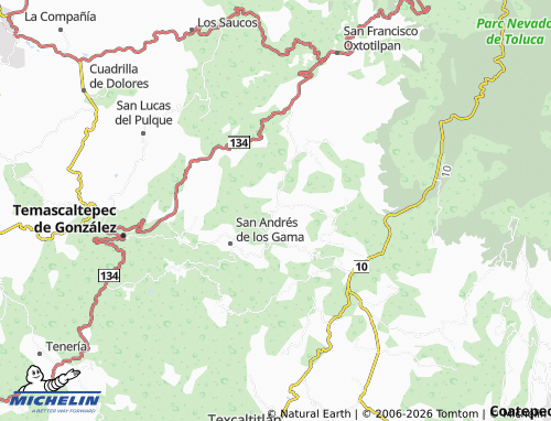 MICHELIN San Martín Tequesquipan map - ViaMichelin