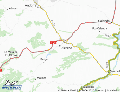 Mapa MICHELIN Alcorisa - ViaMichelin