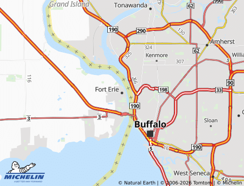 Mappa MICHELIN Fort Erie - ViaMichelin