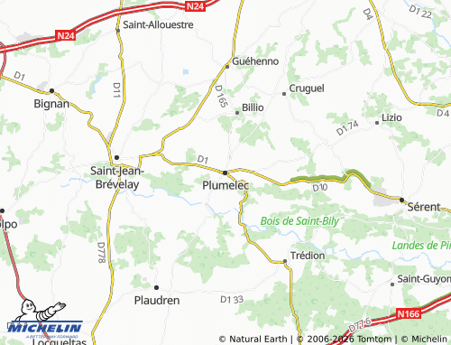 Mappa MICHELIN Plumelec - ViaMichelin