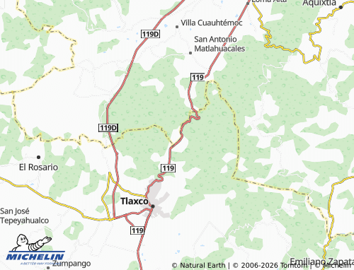 Mappa MICHELIN Rafael Ávila Camacho - ViaMichelin
