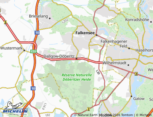 MICHELIN Dallgow-Döberitz map - ViaMichelin