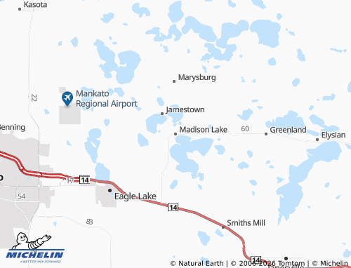Carte MICHELIN Madison Lake - ViaMichelin