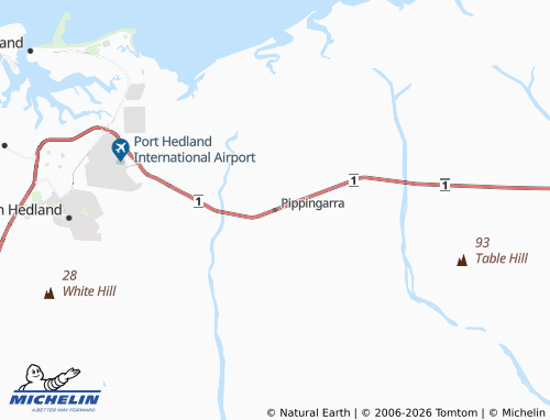 Mapa MICHELIN Pippingarra - ViaMichelin
