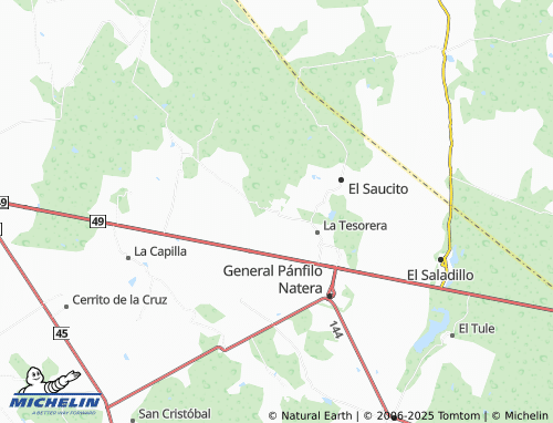 MICHELIN Guanajuatillo map - ViaMichelin