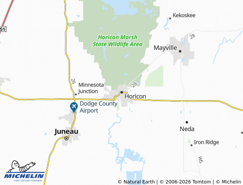 Carte MICHELIN Horicon - ViaMichelin
