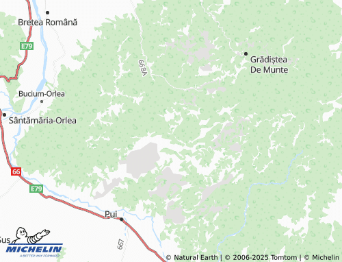 MICHELIN Cioclovina map - ViaMichelin