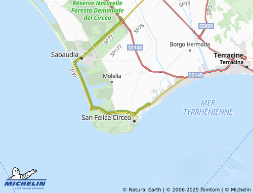 MICHELIN Vigne di Circe map - ViaMichelin