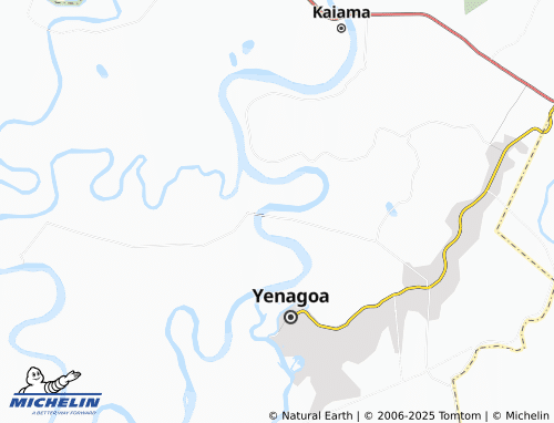 MICHELIN Tombia map - ViaMichelin