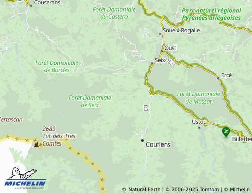 MICHELIN Estours map - ViaMichelin