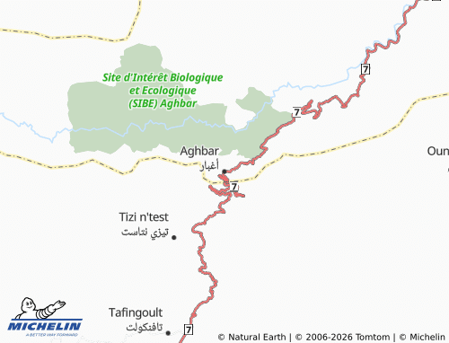 Mappa MICHELIN Aghbar - ViaMichelin
