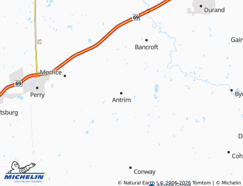 Mappa MICHELIN Antrim - ViaMichelin