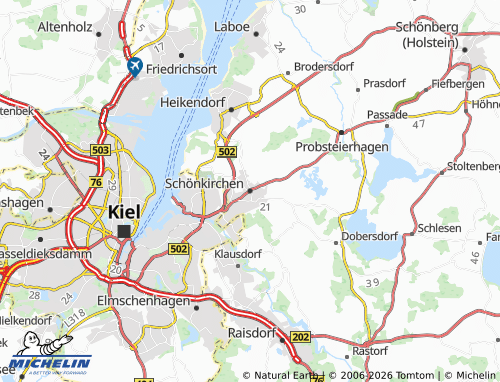 MICHELIN Schönkirchen map - ViaMichelin
