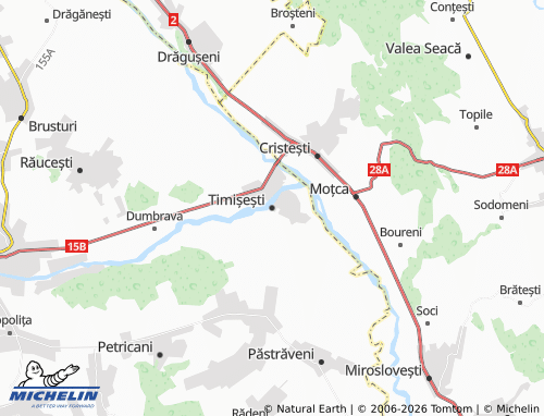 Mapa MICHELIN Timișești - ViaMichelin