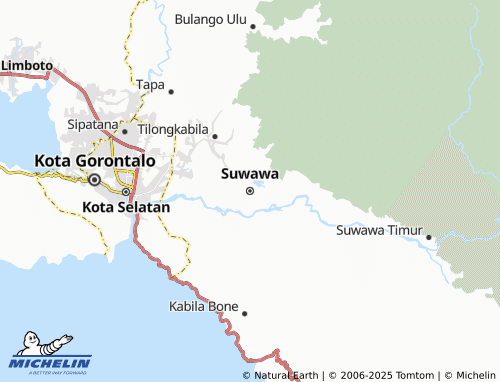 MICHELIN Suwawa map - ViaMichelin