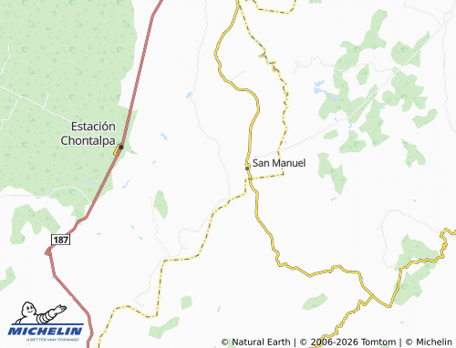 Mapa MICHELIN Mezcalapa Caobanal - ViaMichelin