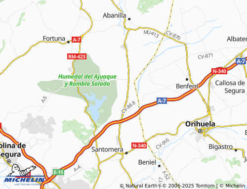 MICHELIN La Gineta map - ViaMichelin