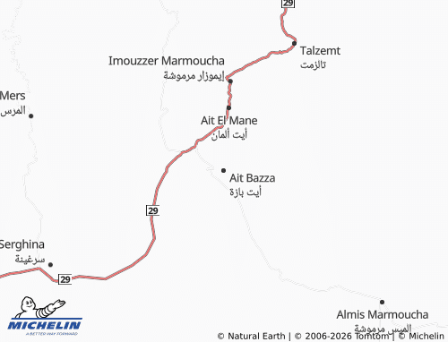 MICHELIN Ayt Bazah map - ViaMichelin