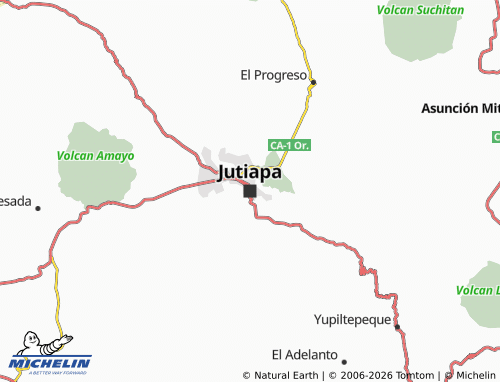 Mappa MICHELIN Jutiapa - ViaMichelin