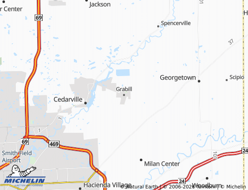 MICHELIN Grabill map - ViaMichelin