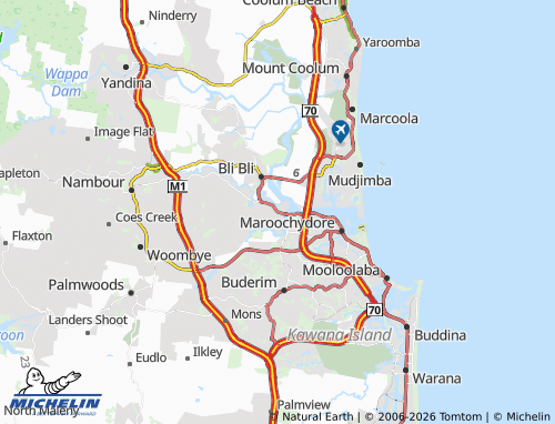 MICHELIN Diddillibah map - ViaMichelin