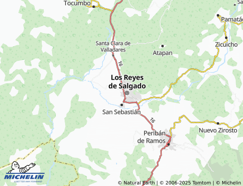MICHELIN Eréndira map - ViaMichelin