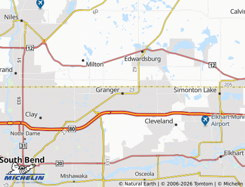 Mapa MICHELIN Granger - ViaMichelin