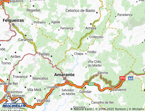 MICHELIN Chapa map - ViaMichelin