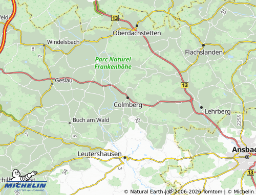 Mappa MICHELIN Colmberg - ViaMichelin