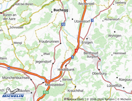 MICHELIN-Landkarte Zauggenried - ViaMichelin