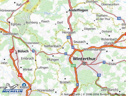 Mapa MICHELIN Neftenbach - ViaMichelin