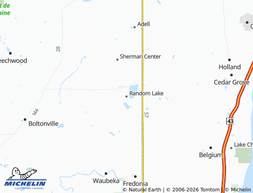 Mappa MICHELIN Random Lake - ViaMichelin