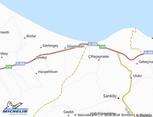 MICHELIN Kepekli map - ViaMichelin