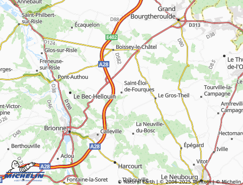 Mapa MICHELIN Saint-Éloi-de-Fourques - ViaMichelin